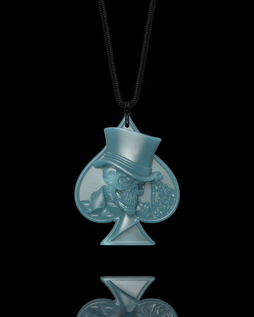 Fatal Gamble Pendant In Mayan Blue Jade - JadeChains