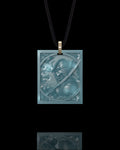 Forbidden Honor Pendant In Mayan Blue Jade
