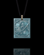 Forbidden Honor Pendant In Mayan Blue Jade