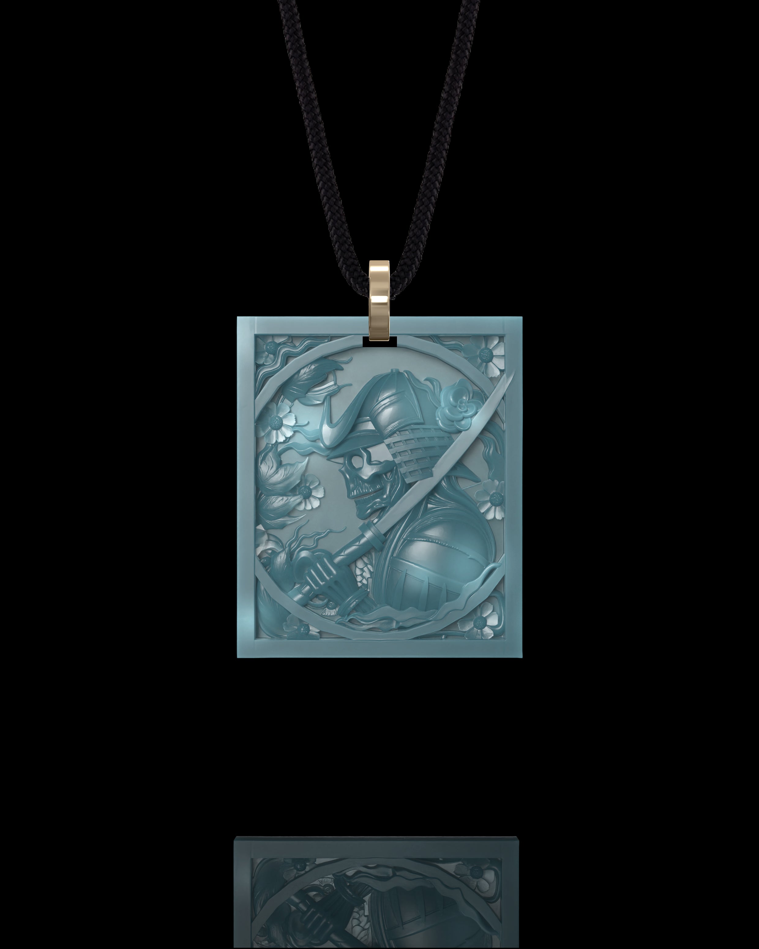 Forbidden Honor Pendant In Mayan Blue Jade