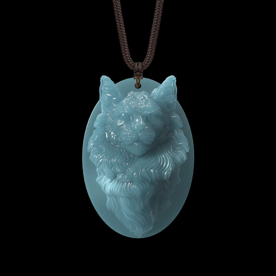 Forest Monarch Pendant In Mayan Blue Jade - JadeChains