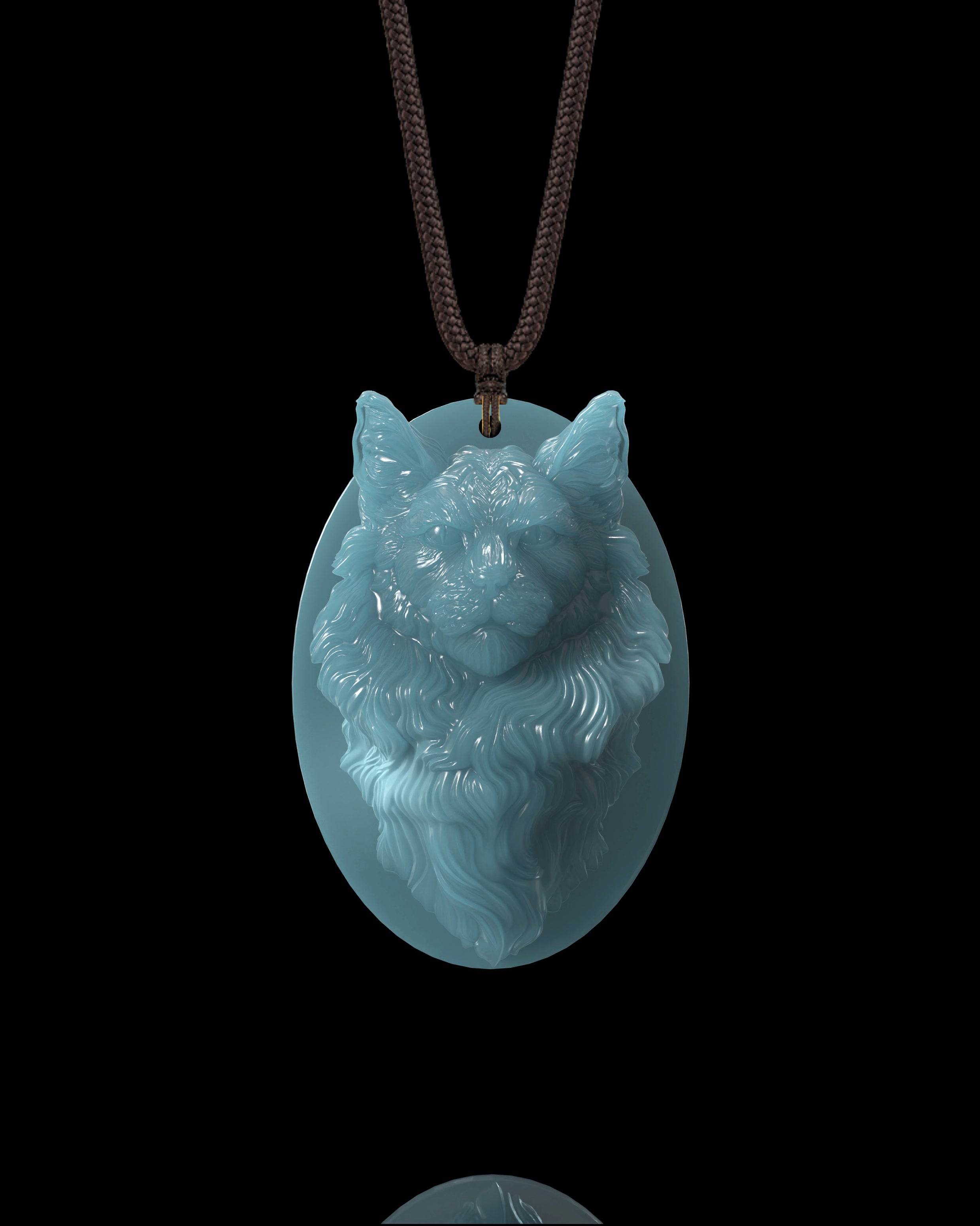 Forest Monarch Pendant In Mayan Blue Jade
