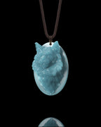 Forest Monarch Pendant In Mayan Blue Jade