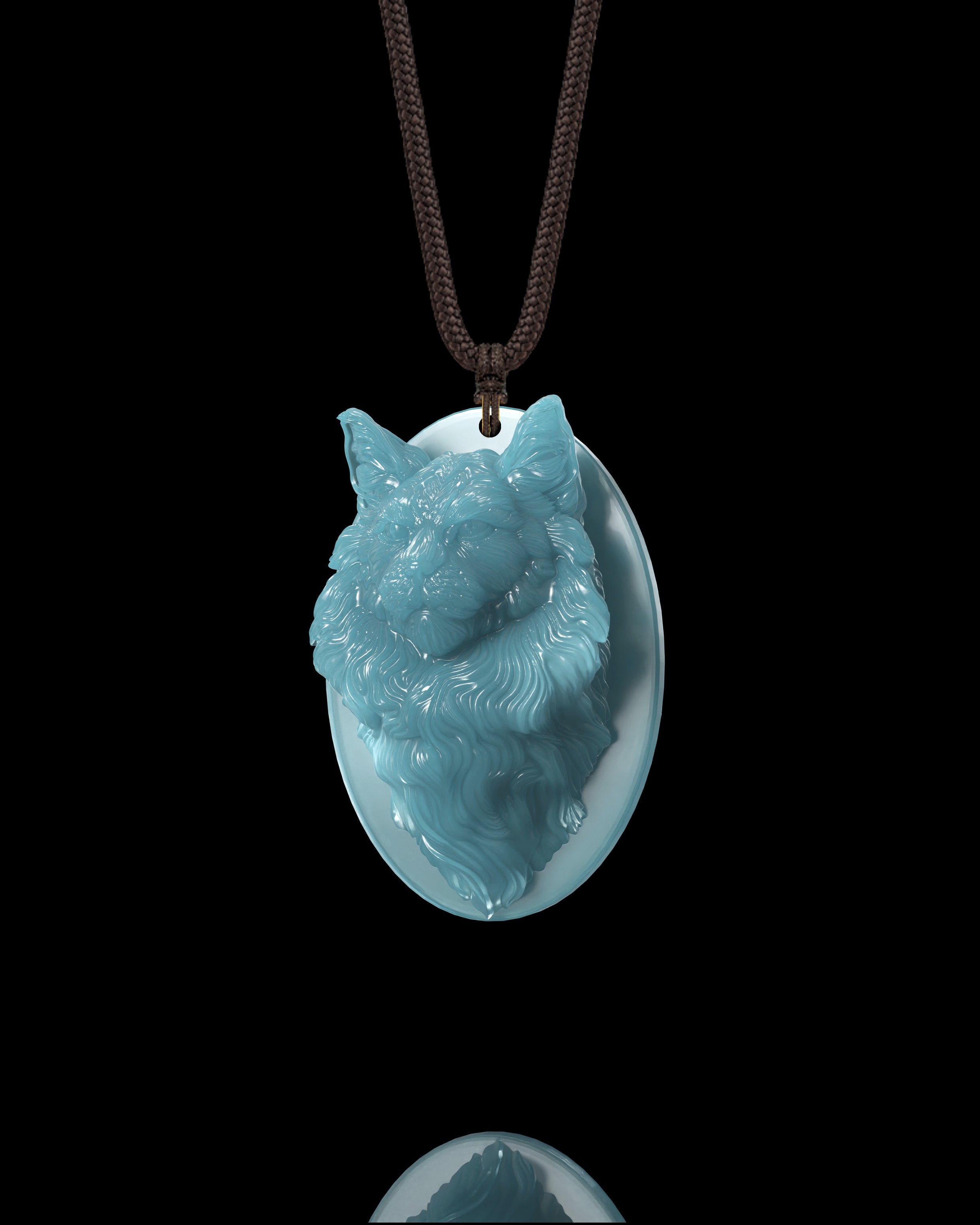 Forest Monarch Pendant In Mayan Blue Jade