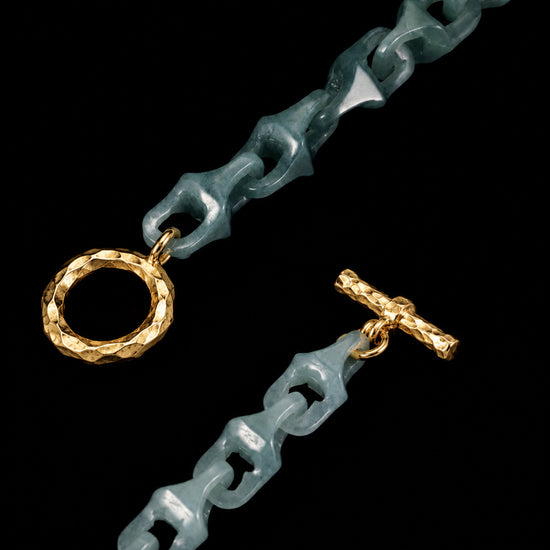 Veridian Vertebrae Bracelet In Green Guatemalan Jade - JadeChains