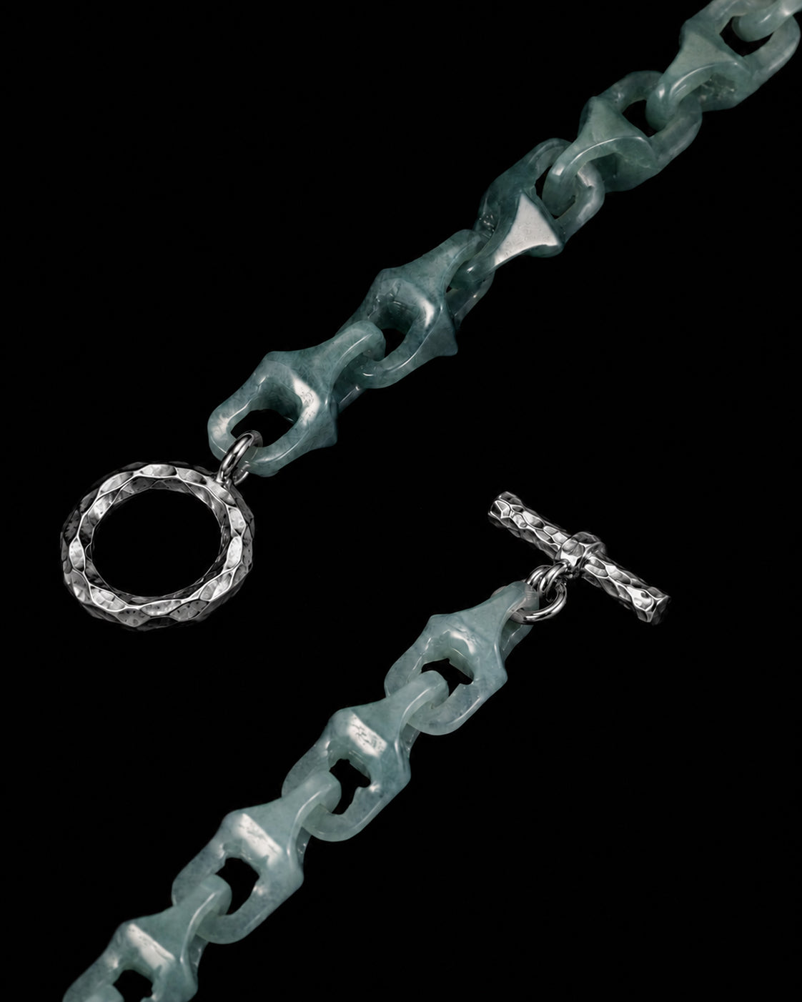 Veridian Vertebrae Bracelet In Green Guatemalan Jade - JadeChains