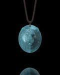 Jaguar Totem Pendant In Mayan Blue Jade