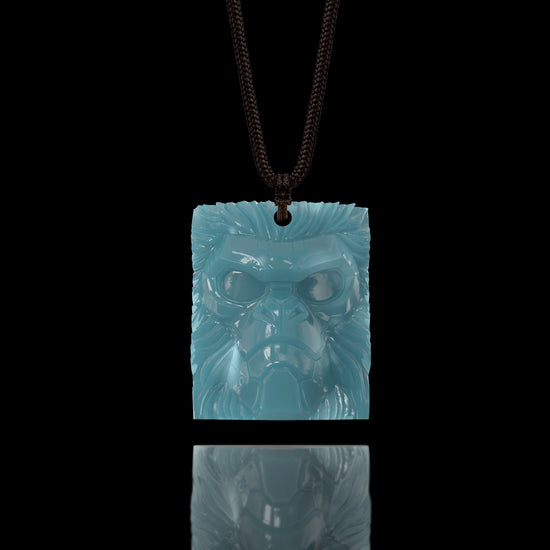 Jungle Enforcer Pendant In Mayan Blue Jade - JadeChains