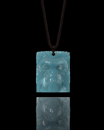 Jungle Enforcer Pendant In Mayan Blue Jade - JadeChains
