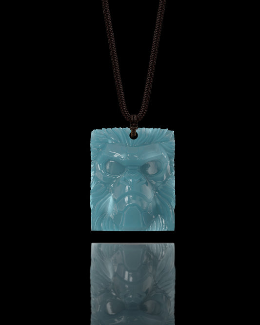 Jungle Enforcer Pendant In Mayan Blue Jade - JadeChains