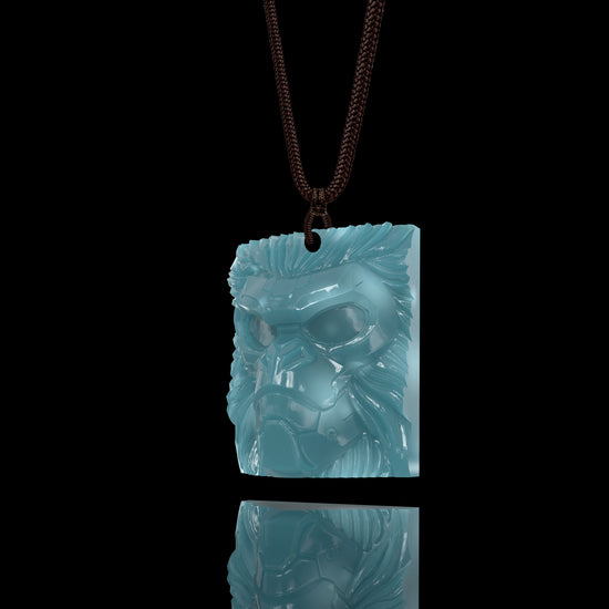 Jungle Enforcer Pendant In Mayan Blue Jade - JadeChains