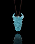 Oni Wrath Pendant In Mayan Blue Jade
