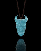 Oni Wrath Pendant In Mayan Blue Jade