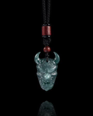 Oni Wrath Pendant In Mayan Blue Jade