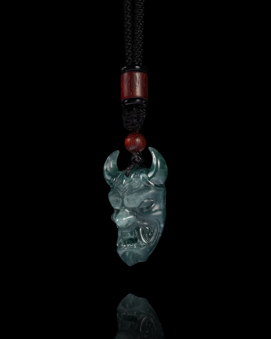 Oni Wrath Pendant In Mayan Blue Jade