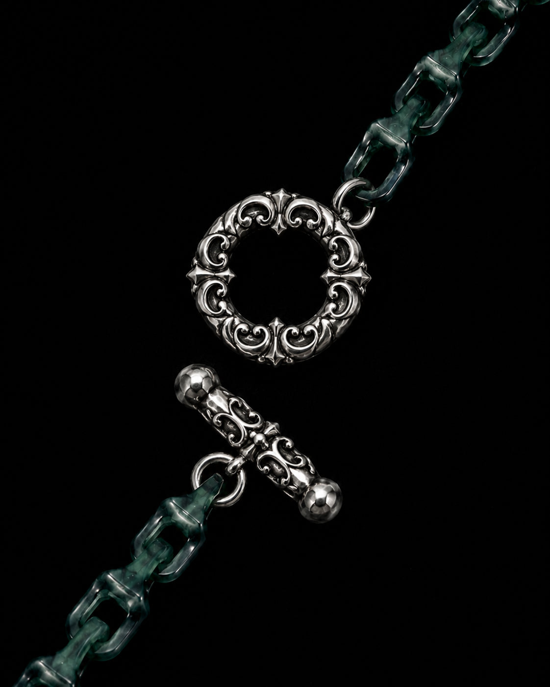 Veridian Vertebrae Bracelet In Green Guatemalan Jade - JadeChains